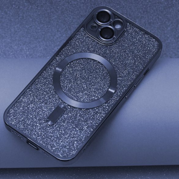 Glitter Chrome MagSafe-kompatibilis tok iPhone 14 Pro - kék