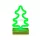 Neon Wood Stand LED CHOINKA zöld FLNW03 Forever Light