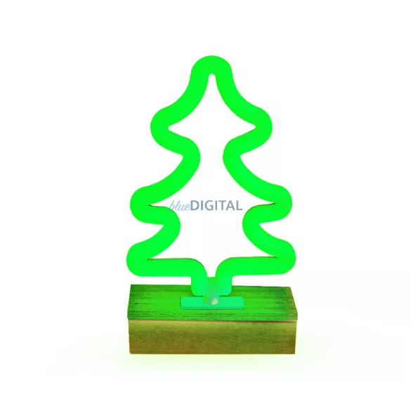 Neon Wood Stand LED CHOINKA zöld FLNW03 Forever Light