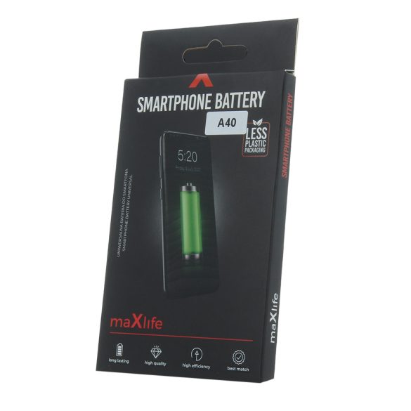 Maxlife akkumulátor Samsung Galaxy A40 A405 EB-BA405ABE 3100mAh