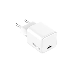   Forever TC-08-20C hálózati töltő 1xUSB-C csatlakozással GaN PD QC 20W - fehér