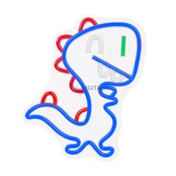   Neon PLEXI LED JURASSIC BABY DÍNÓ kék FLNJ01 Forever Light