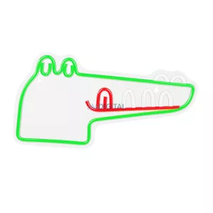 Neon PLEXI LED JURASSIC KROKODYL zöld FLNJ03 Forever Light