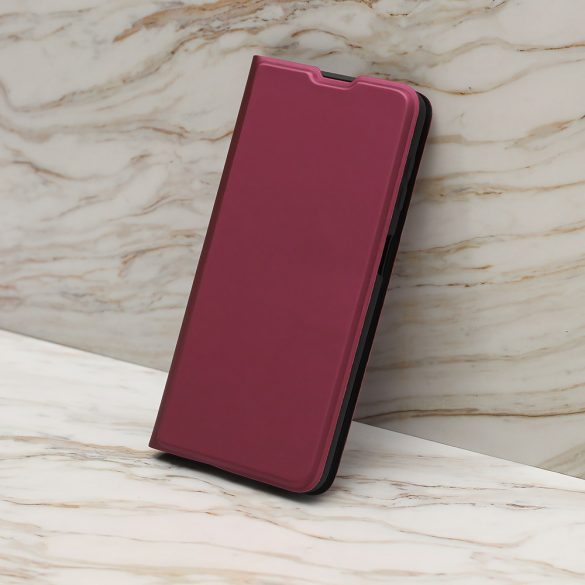 Smart Soft könyvtok Samsung Galaxy A34 5G - bordó