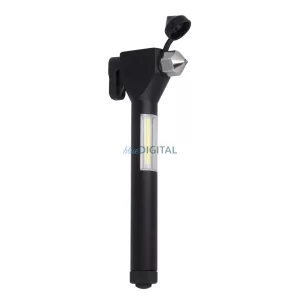 Kézi LED zseblámpa EMERGENCY mágnessel és kalapáccsal 2xAAA COB FLF-03 Forever Light