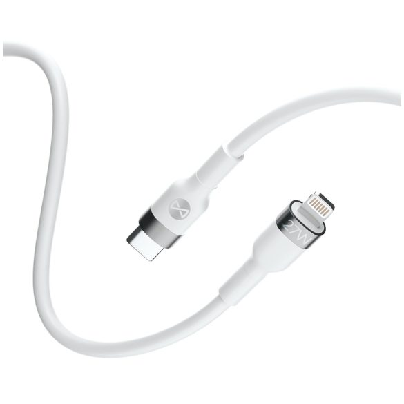 Forever Flexible MFi Type-C - Lightning kábel 27W 1m - fehér