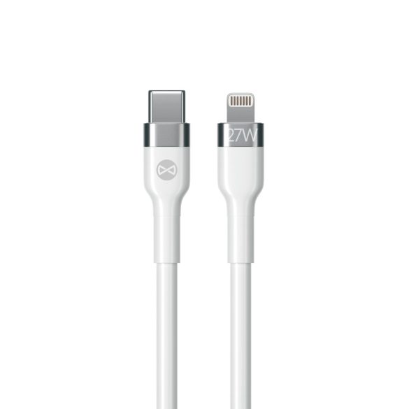 Forever Flexible MFi Type-C - Lightning kábel 27W 1m - fehér