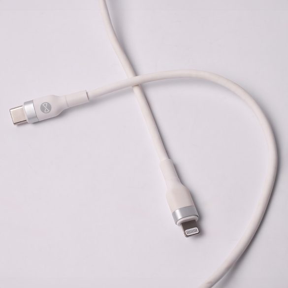 Forever Flexible MFi Type-C - Lightning kábel 27W 1m - fehér