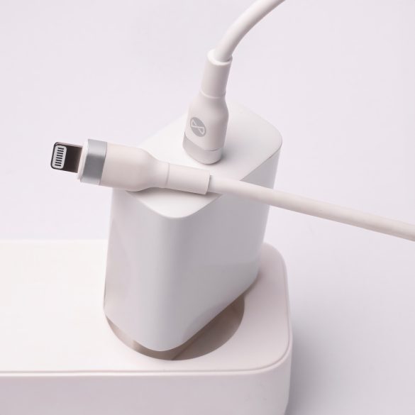 Forever Flexible MFi Type-C - Lightning kábel 27W 1m - fehér