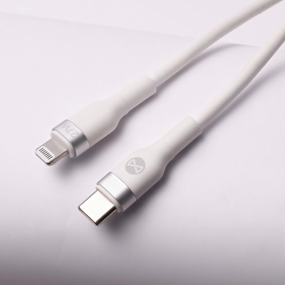 Forever Flexible MFi Type-C - Lightning kábel 27W 1m - fehér