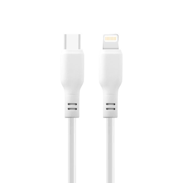 Maxlife MXUC-10 Type-C - Lightning kábel 27W 1m - fehér