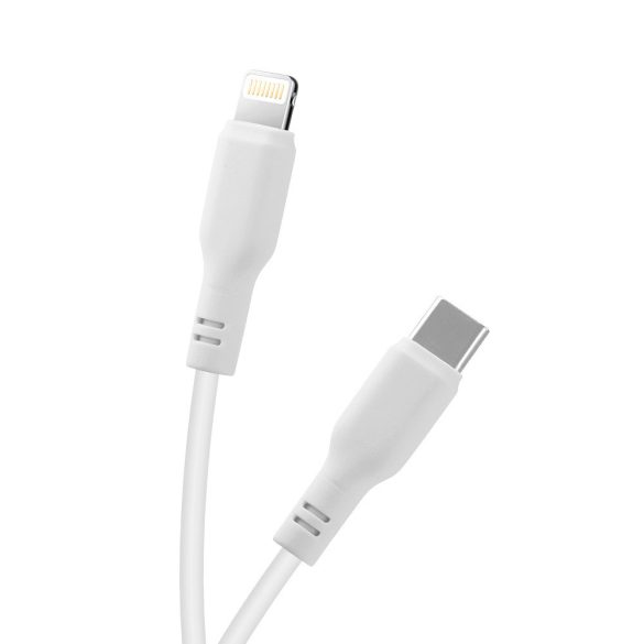 Maxlife MXUC-10 Type-C - Lightning kábel 27W 1m - fehér