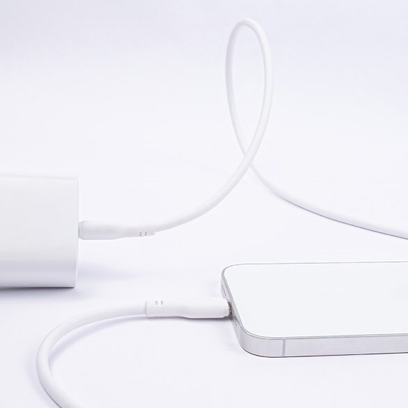 Maxlife MXUC-10 Type-C - Lightning kábel 27W 1m - fehér