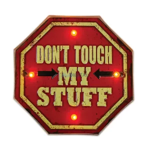 Fém RETRO LED tábla Don't Touch Forever Light