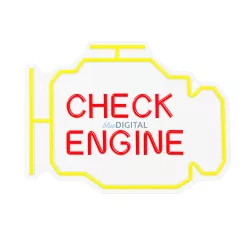Neon PLEXI LED CHECK ENGINE sárga piros NNE21 Neolia