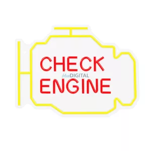 Neon PLEXI LED CHECK ENGINE sárga piros NNE21 Neolia