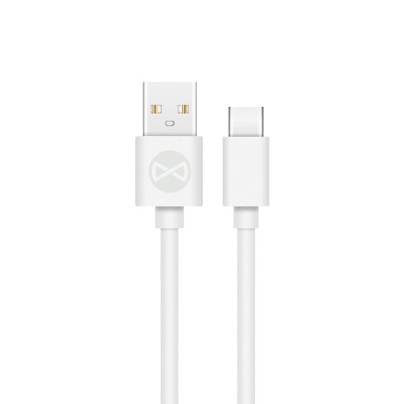 Forever USB-A - Type-C kábel 2A 1m - fehér