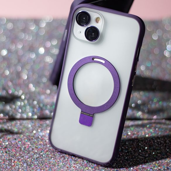Mag Ring MagSafe-kompatibilis tok iPhone 15 Pro Max - lila