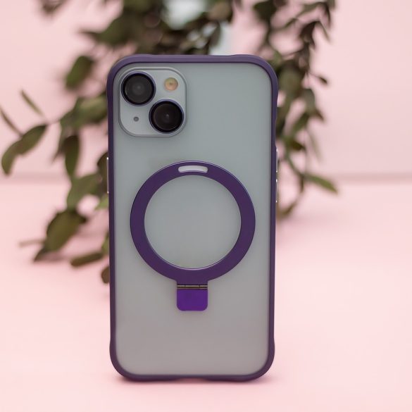 Mag Ring MagSafe-kompatibilis tok iPhone 15 Pro Max - lila