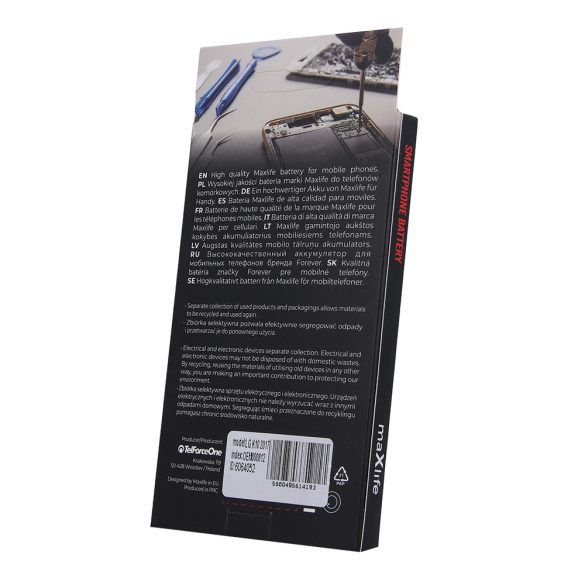Maxlife akkumulátor LG K10 2017 M250N 2300mAh