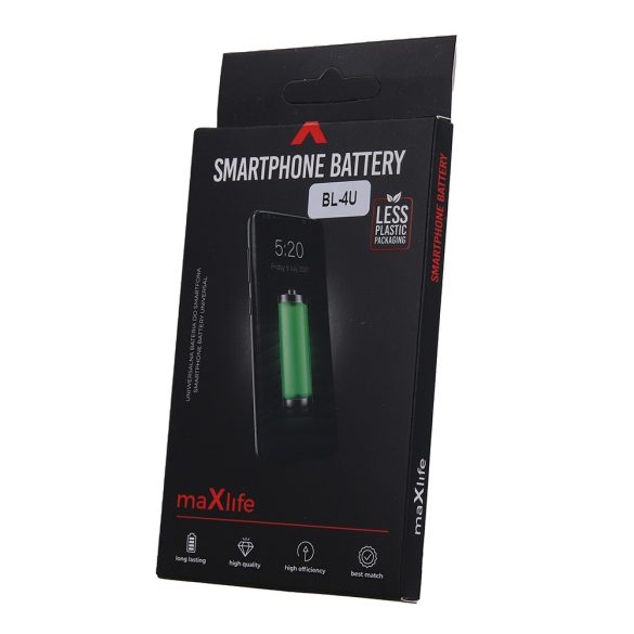 Maxlife akkumulátor Nokia E66 / E75 / C5 / 3120 / BL-4U 1000mAh