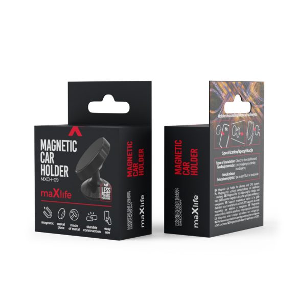 Maxlife MXCH-09 mágneses autós tartó - fekete