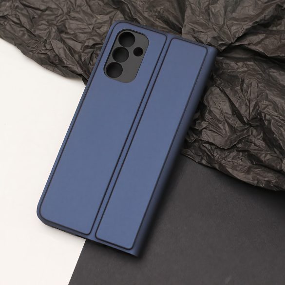 Smart Soft könyvtok iPhone X/XS - tengerészkék