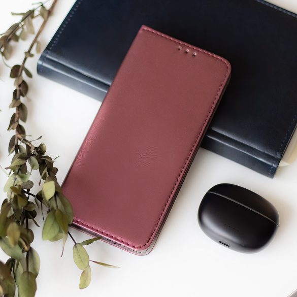 Smart Magnetic könyvtok Motorola Moto G54/G54 Power - bordó