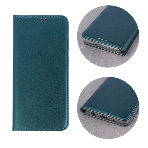 Smart Magnetic könyvtok Motorola Moto G54/G54 Power - sötétzöld