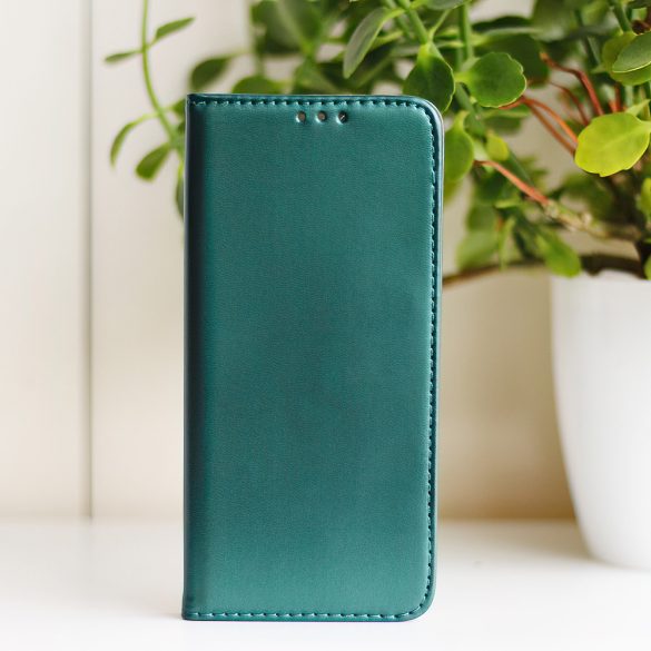 Smart Magnetic könyvtok Motorola Moto G54/G54 Power - sötétzöld