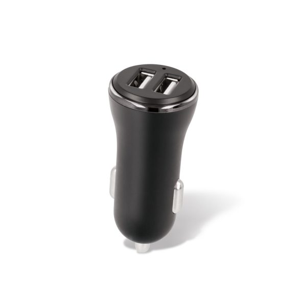 Forever CC-03 autós töltő 2xUSB-A csatlakozással 2,4A - fekete