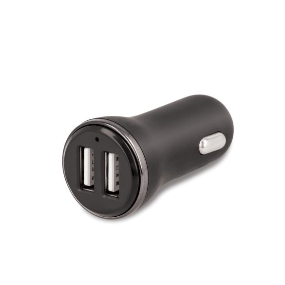 Forever CC-03 autós töltő 2xUSB-A csatlakozással 2,4A - fekete