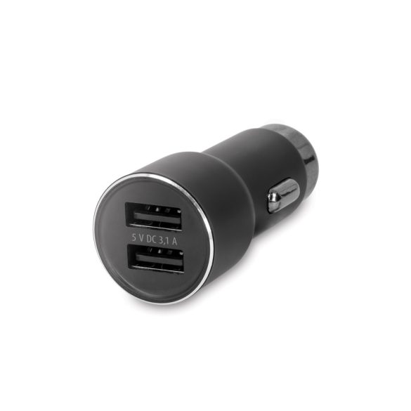 Forever CC-04 autós töltő 2x USB-A csatlakozással 3.1A - fekete
