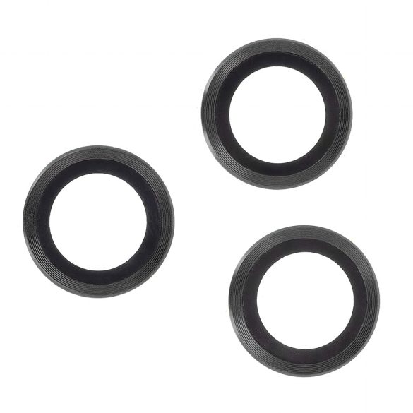 Kamera lencse védő fólia fekete szegéllyel iPhone 11/12/12 mini - 2 db