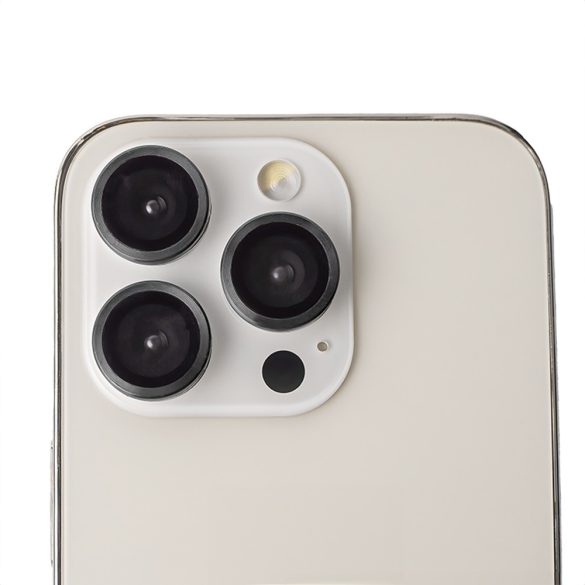 Kamera lencse védő fólia fekete szegéllyel iPhone 11/12/12 mini - 2 db