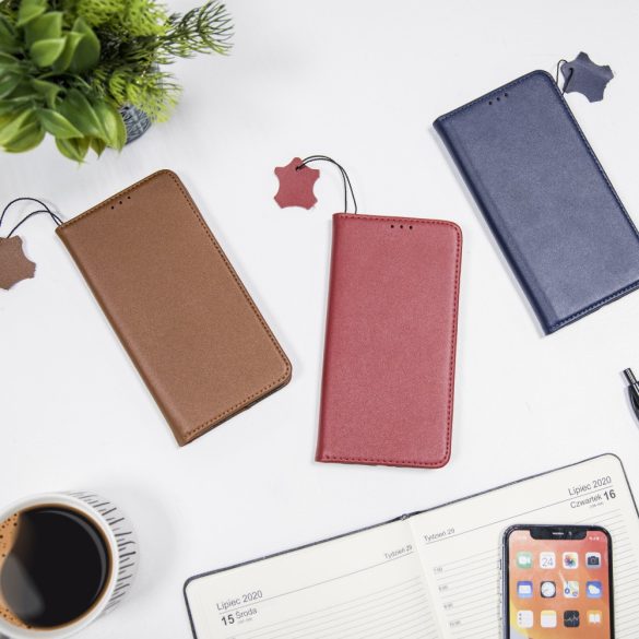Geniune Leather Smart Pro könyvtok Samsung Galaxy S8 - fekete