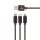Setty KN3W1-01 USB-A - Type-C/Lightning/micro USB kábel 2A 1m - fekete Setty KN3W1-01 USB-A - Type-C/Lightning/micro USB kábel 2A 1m - fekete