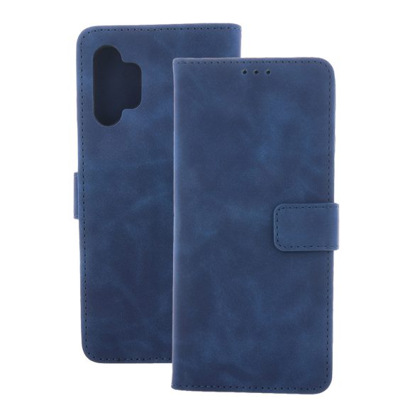 Smart Velvet könyvtok Samsung Galaxy S24 Plus - tengerészkék