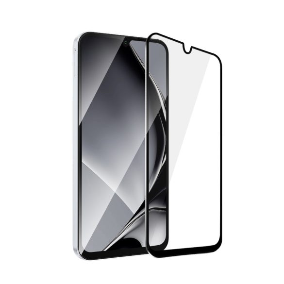 Fémszegélyes edzett üveg fekete szegéllyel Samsung Galaxy A15 5G