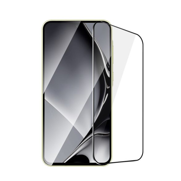 Fémszegélyes edzett üveg fekete szegéllyel Samsung Galaxy A35 5G