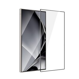 Fémszegélyes edzett üveg fekete szegéllyel Samsung Galaxy S24 Ultra