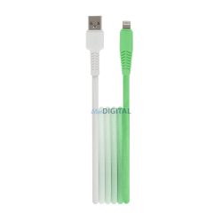   Setty kábel USB - Lightning 1,5 m 2,4A KGA-L-1.52420 menta-fehér színátmenet