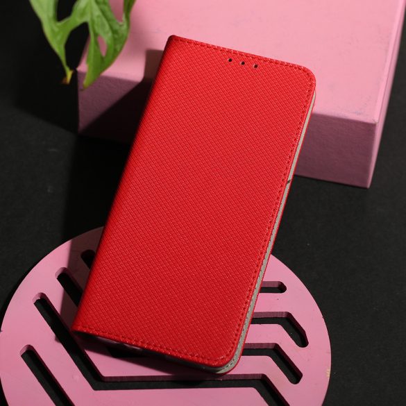 Smart Magnet könyvtok Xiaomi Redmi Note 7 - piros
