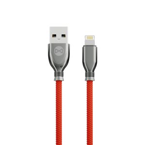 Forever Tornado USB-A - Lightning kábel 3A 1m - piros