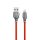 Forever Tornado USB-A - Lightning kábel 3A 1m - piros