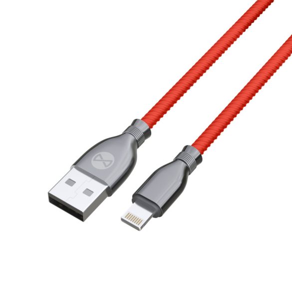 Forever Tornado USB-A - Lightning kábel 3A 1m - piros