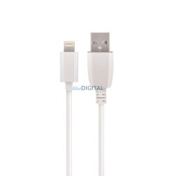 Setty USB kábel 1m 2,4A MFI Lightning fehér