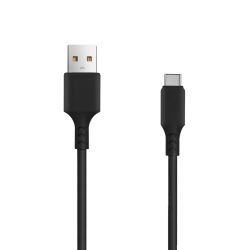 Setty USB kábel 1m 2A Type-C fekete