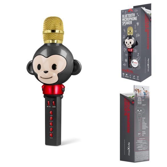 Maxlife MX-100 Animal Bluetooth mikrofon hangszóróval - fekete