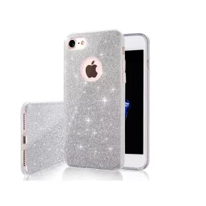 Glitter tok Samsung Galaxy A51 - ezüst színű
